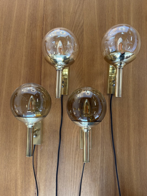 Image 1 of Set di 2 lampade da parete di Svend Mejlstrøm per Mejlstrøm Belysning - Eleganza danese in ottone e vetro