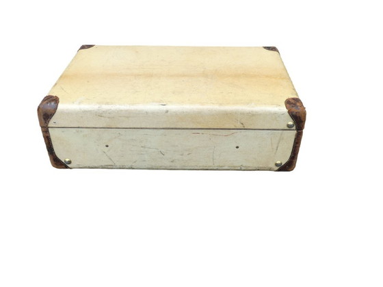 Image 1 of Valigia Art Déco in pergamena e pelle vintage