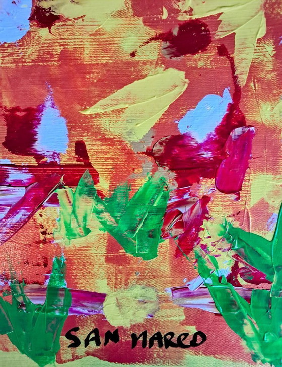 Image 1 of Enzo SAN MARCO - Strange Meadow - Artist's painting