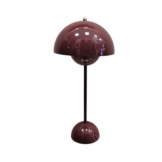 Image 1 of Lámpara De Mesa “Flowerpot Vp3”, Verner Panton Para &Tradition, Movimiento Moderno Nórdico / Industrial, 90’S – Dinamarca