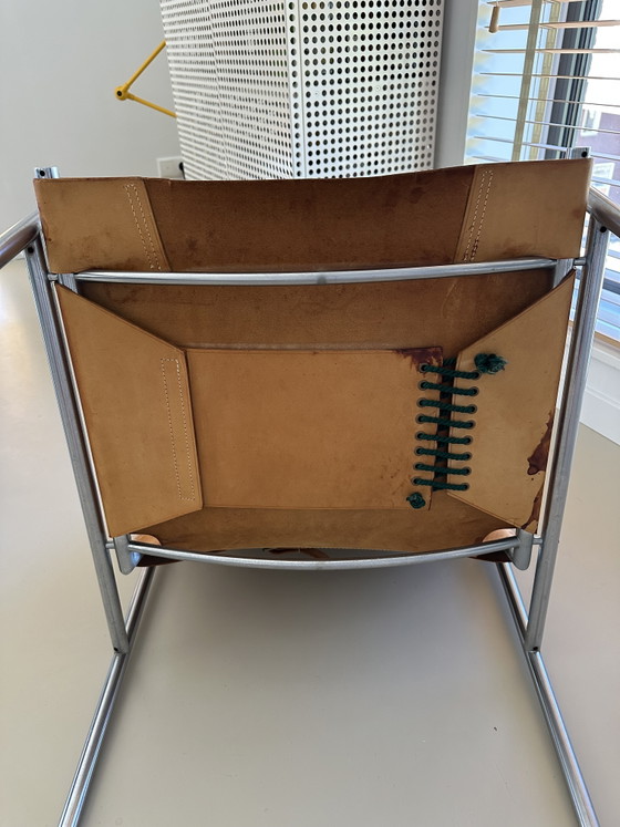 Martin Visser fauteuil – Stoelen / fauteuils, Leather, Metal (photo 5 of 5)