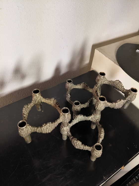 Image 1 of Candelieri brutalisti Variomaster Quist Nagel dal design vintage