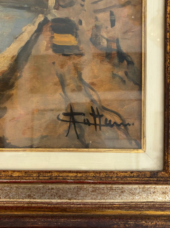 Oil Painting on Canvas of Navigli of Milan by Achille Cattaneo, Early 20th Century – Paintings & Drawings (photo 7 of 7)