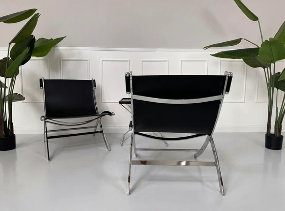 Image 1 of Flexform Timeless Chair Stuhl Leder Schwarz Citterio