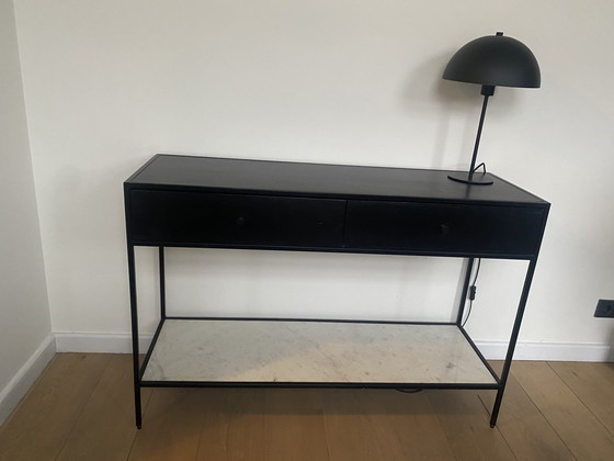 Image 1 of Credenza Westwing (effetto legno nero/marmo)
