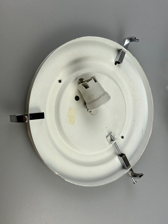 Image 1 of 60s 70s Lamp Plafoniere Inbouw Ijsglas Space Age Design