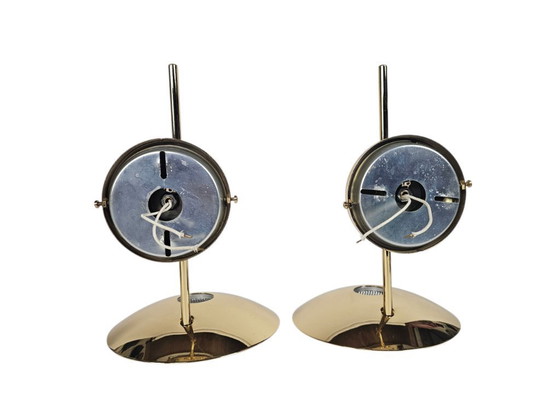 Image 1 of Estiluz - 2 appliques murales - laiton - style Hollywood Regency - Espagne - années 80