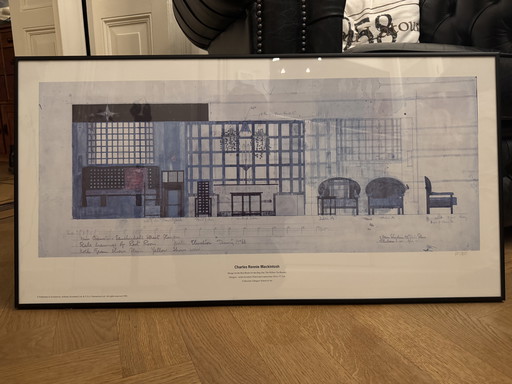 Ingelijste poster Charles Rennie Mackintosch 625/850