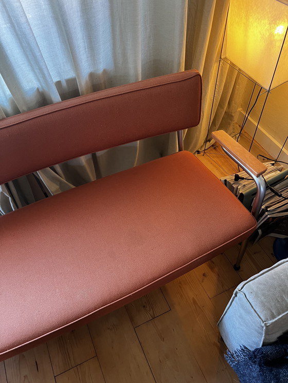 Image 1 of Oranje (eettafel) bankje