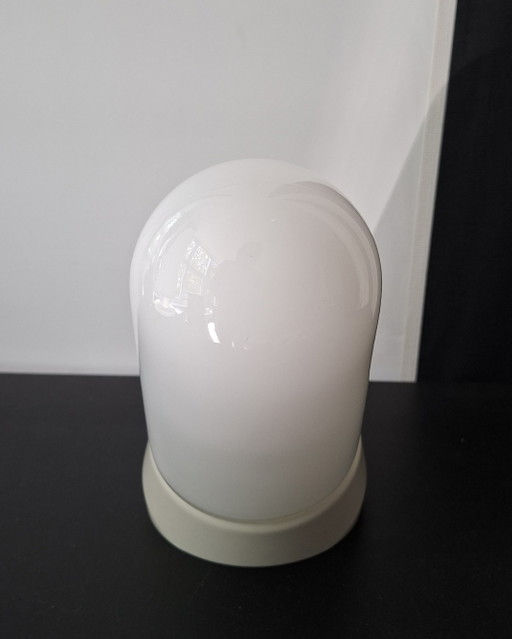 Originale belgische Wandleuchte der Firma Niko, weißes Opalglas, aus den 1950er Jahren. – wandlampen, Plastic (photo 2 of 7)
