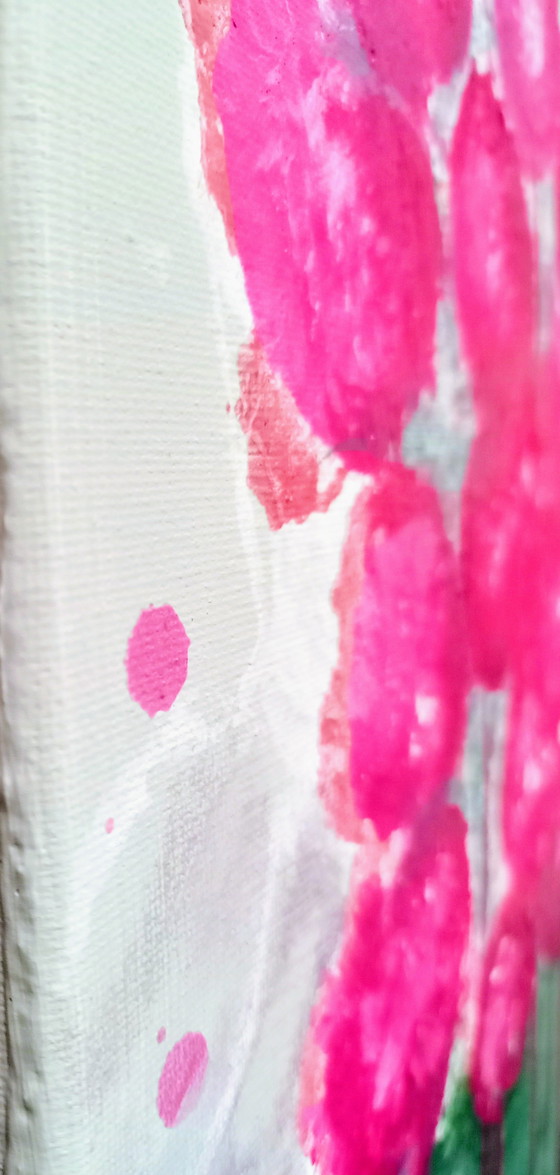 Image 1 of T van Steenbergen « Reste avec moi », nouvelle peinture acrylique