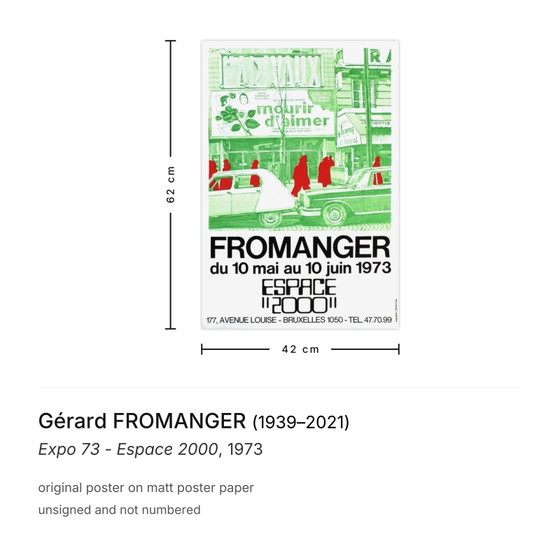 Gérard Fromanger Poster Expo 73 - Espace 2000 – Paper (photo 3 of 5)