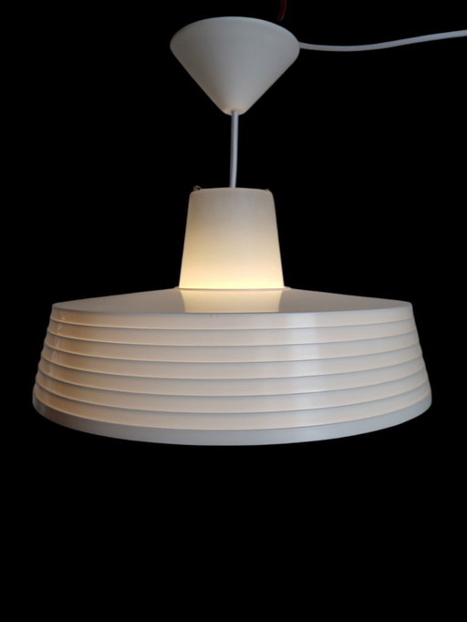 Lampe suspendue de l'ère spatiale Rotaflex, forme ovni en plastique partiellement pressé, années 1960