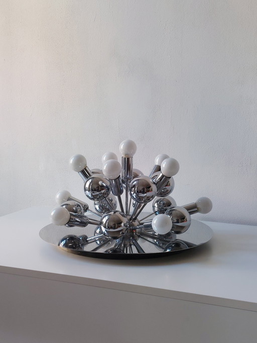 Lampada da soffitto/parete vintage Sputnik Space Age, Cosack, anni '70