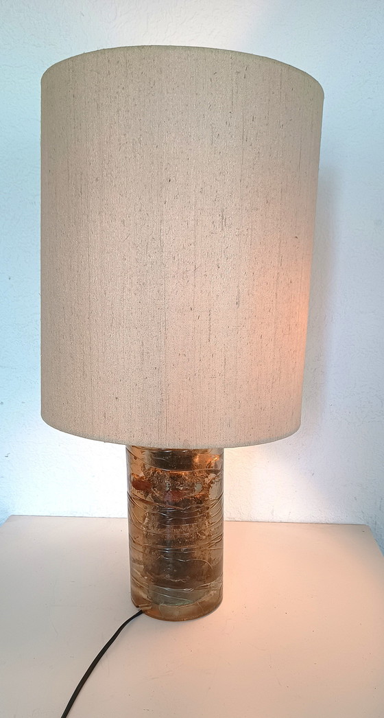 Image 1 of Grande lampe de table en verre des années 60