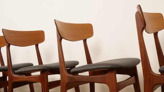 6 X Esszimmerstühle | Schiønning & Elgaard | Teak | Neu gepolstert – schionning & elgaard, Wood (photo 9 of 14)