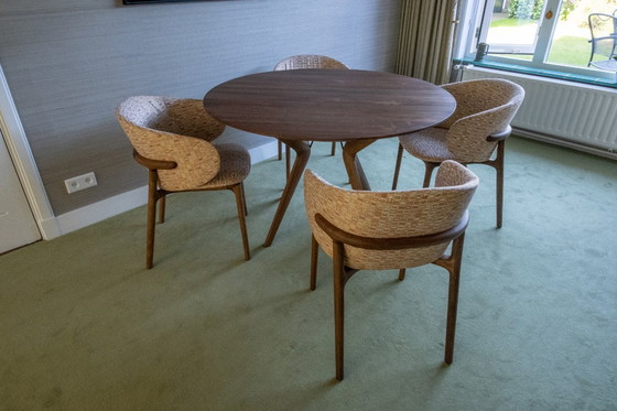 Image 1 of Mesa de comedor artesanal modelo Lakri más 4 sillas de comedor - Nueva - Precio de recogida