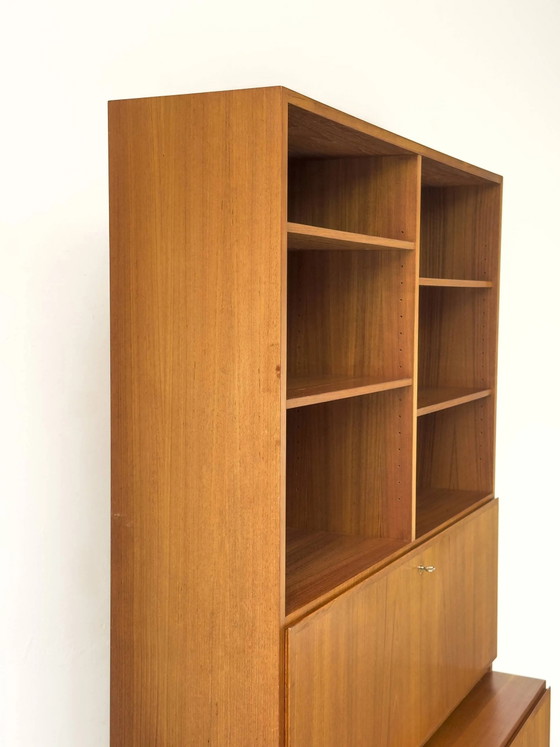 Libreria vintage in teak con scrivania di Omann Jun, anni '60 – Librerie, Scandinavian (photo 22 of 31)