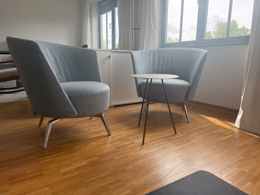 2 fauteuils design PIVO (INTERTIME) pivotants avec table d'appoint – Très bon état – stoelen fauteuils, Metal (photo 2 of 6)