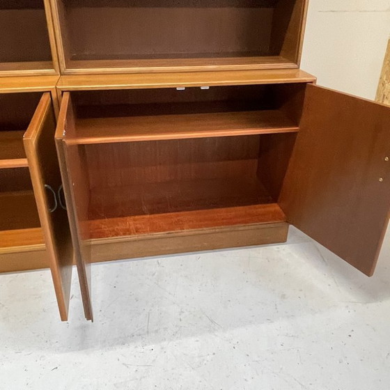 Image 1 of XL Modulaire Midcentury Kemkes Formule wandkast boekenkast vintage