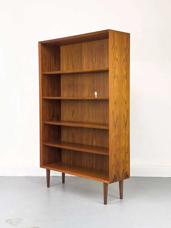 Vintage Danish Teak Bookcase by Chr. Linneberg, 1960s – Wood, Mid Century Modern (photo 13 of 21)