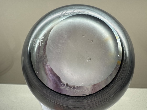 Image 1 of Vaso in vetro Hans Jürgen Richartz Studio – Collezione d'arte Richartz – anni '80