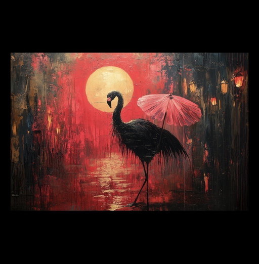Grote originele wanddecoratie Shadow’s Grace van CoCo