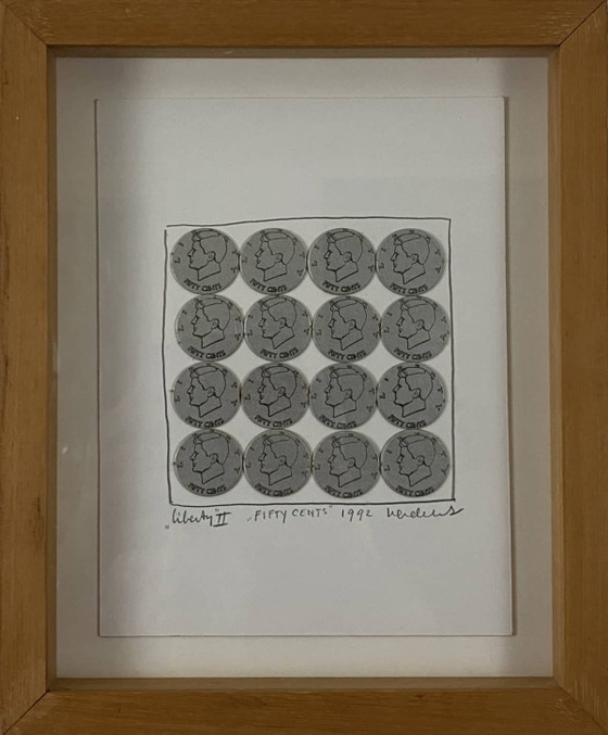 JAN HENDERIKSE - "Liberty II, Fifty cents" – Art, Paper (photo 5 of 5)