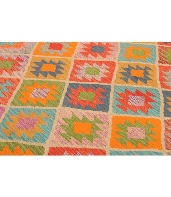 Image 1 of 304x206cm Handwoven Traditional Kelim Rug Wool Carpet