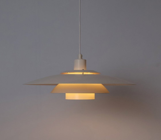 Image 1 of Suspension vintage danoise en métal superposé