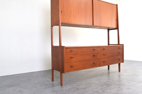 Image 1 of Credenza danesa Mid-Century modelo RY-20 de teca de Hans Wegner para Ry Møbler