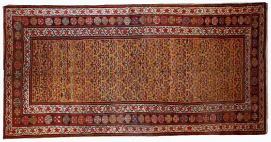 Image 1 of Alfombra persa kurda antigua hecha a mano, 125 cm x 235 cm (4,1' x 7,7'), década de 1880 - 1B414