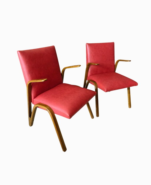 Set vintage di 2 poltrone, modello Koncave di Paul Bode.