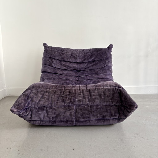 Purple Togo lounge chair by Michel Ducaroy for Ligne Roset