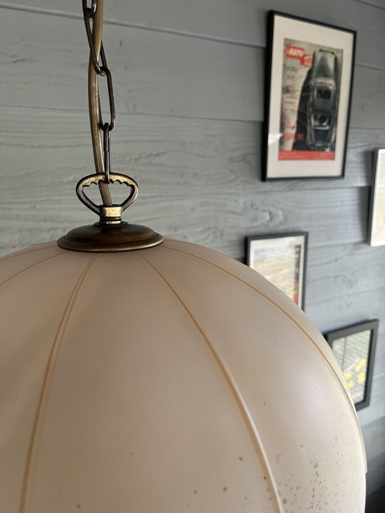 Image 1 of Suspension citrouille vintage Herda Amsterdam Hollywood Regency