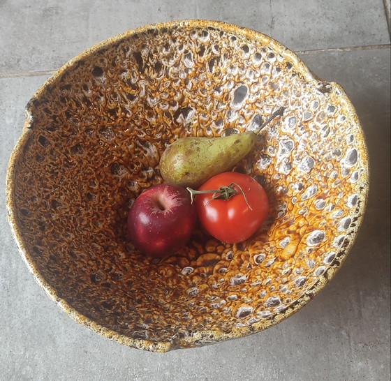 Image 1 of Large "Fat Lava" Volcanic Bowl - A Character Piece (1960/70)