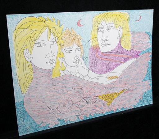 Zancanaro, Tono - Bionda Notte - Color lithograph on laid paper - Hand signed