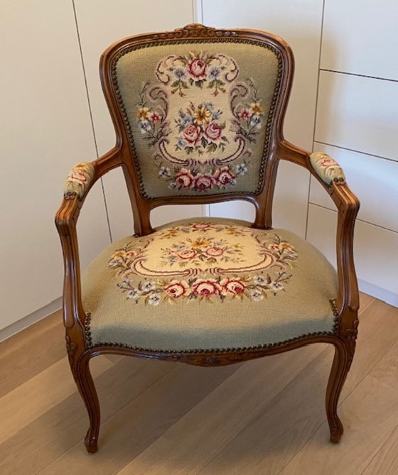 Image 1 of Vintage Louis XV Style Side Chair