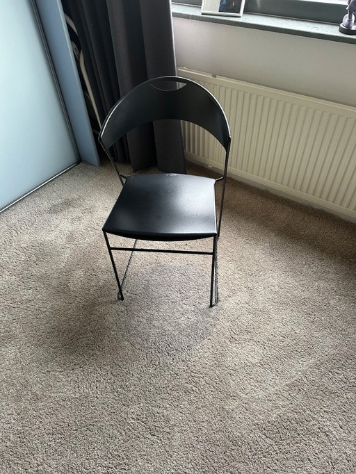 2 design stackable metal chairs Baleri Italia