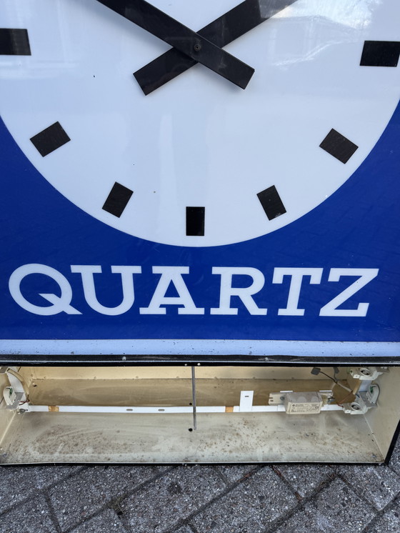 Image 1 of Caja de luz grande Seiko con letrero de tienda de reloj eléctrico