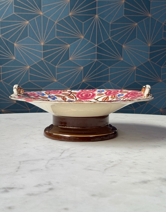 Image 1 of Boch Frères Keramis Art Deco Centerpiece by Raymond Chevalier, Belgium, 1930s