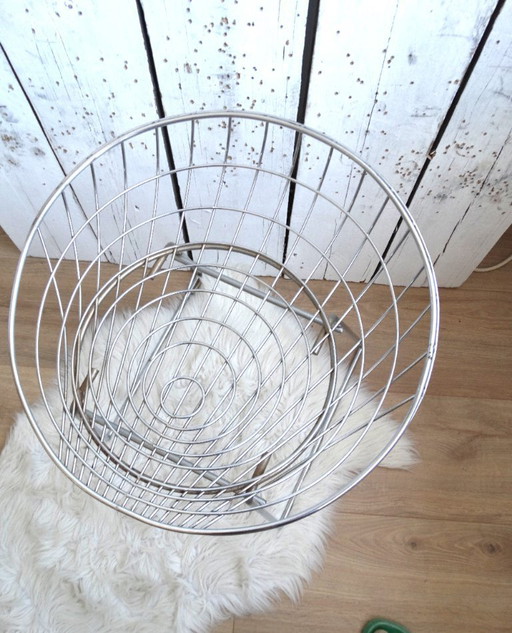 Tabouret Pastoe KM05 Cees Braakman – krukjes, Metal, Chrome (photo 2 of 7)