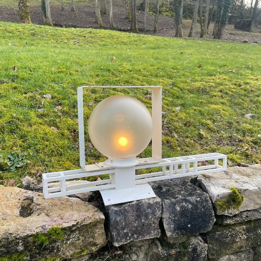 Rare Tebong Paris Outdoor Light Fixture – Architectural Design, Circa 1990 – tafellampen, Iron (photo 2 of 6)