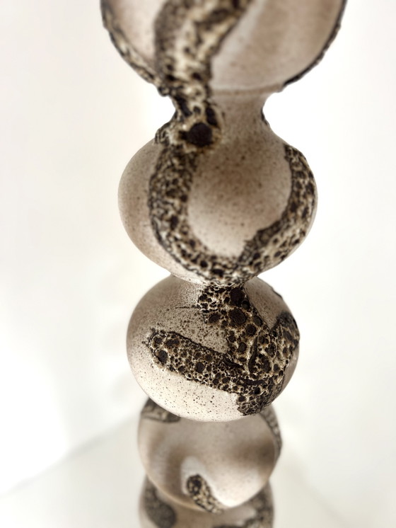 Image 1 of Vintage XL ceramic bubble floor lamp, Kaiser Leuchten '60