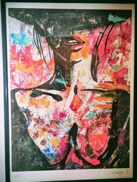 Image 1 of GONGAS - You belong to me - Lithographie d'artiste encadrée