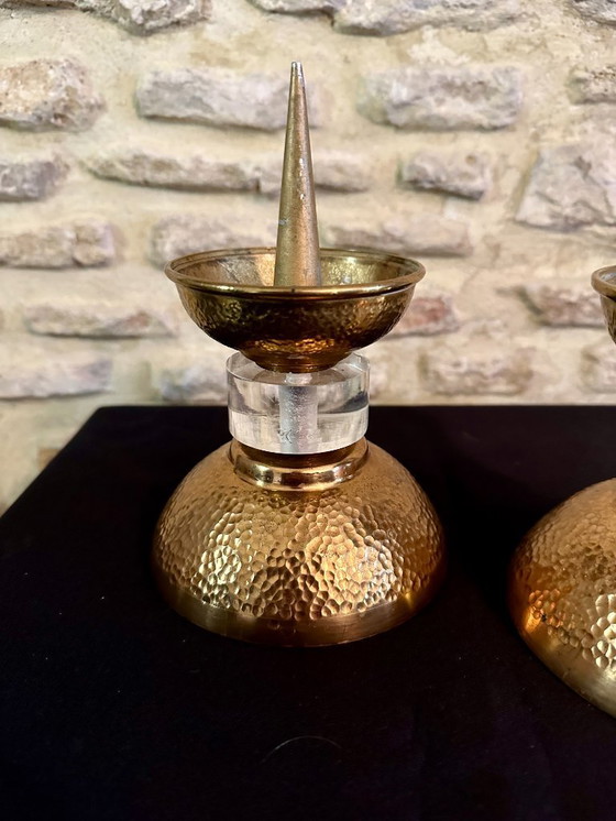 Image 1 of PAIRE DE PIQUE CIERGE ART DECO