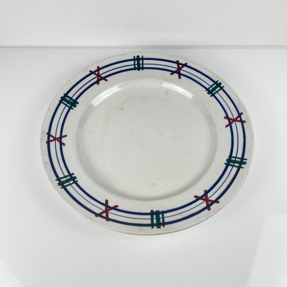 Image 1 of Rare round KG Lunéville "Tolosa" platter, 1910/1920
