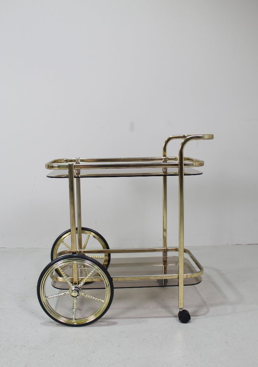 Vintage bar cart, serving cart, beverage cart