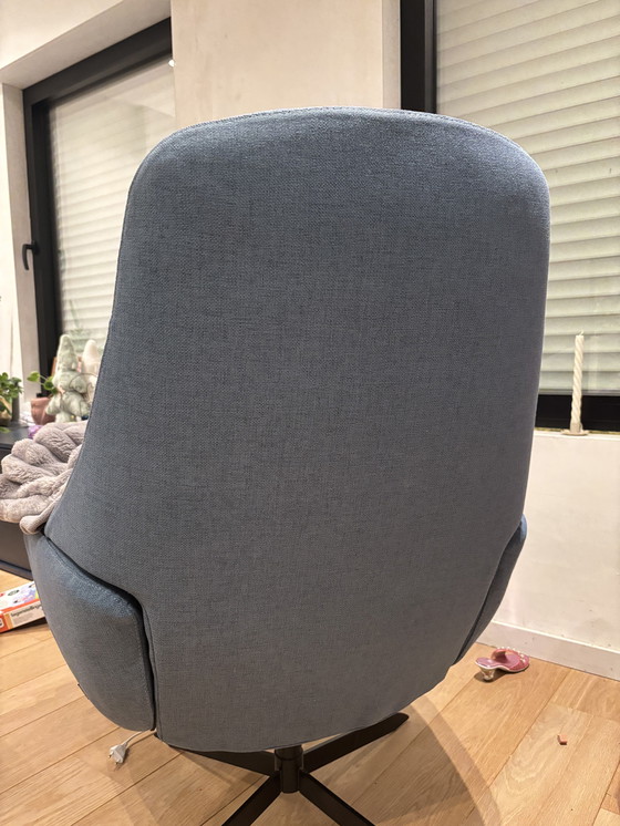 Image 1 of Bolia saga + poef blauw