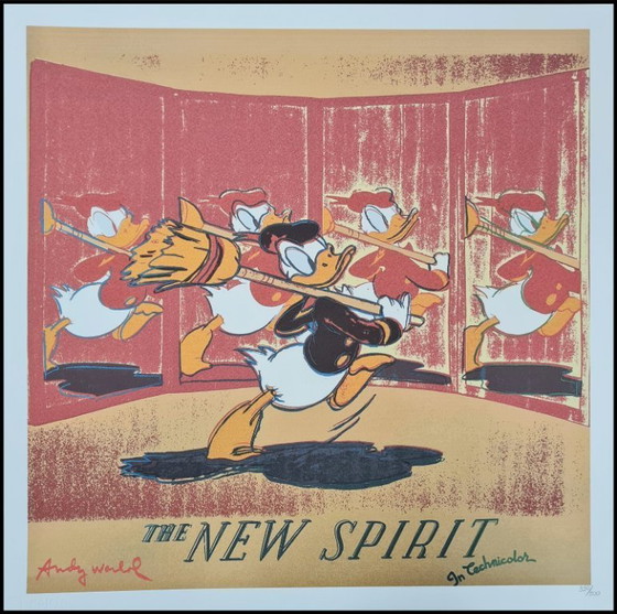 Image 1 of D'après Andy Warhol, Donald Duck, années 1980, lithographie